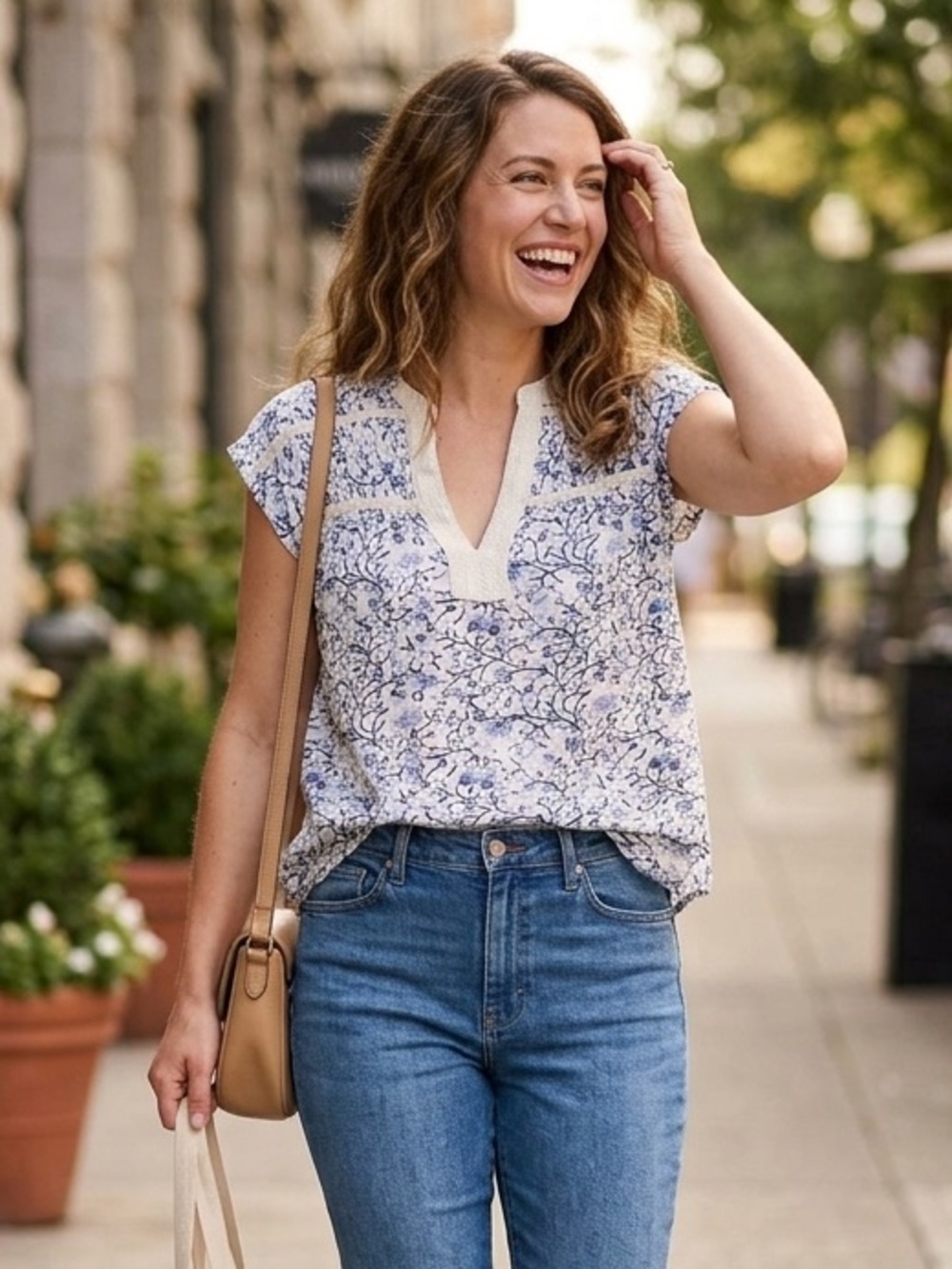 Lucky Brand Floral Top